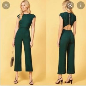 NWOT Reformation Mayer green jumpsuit